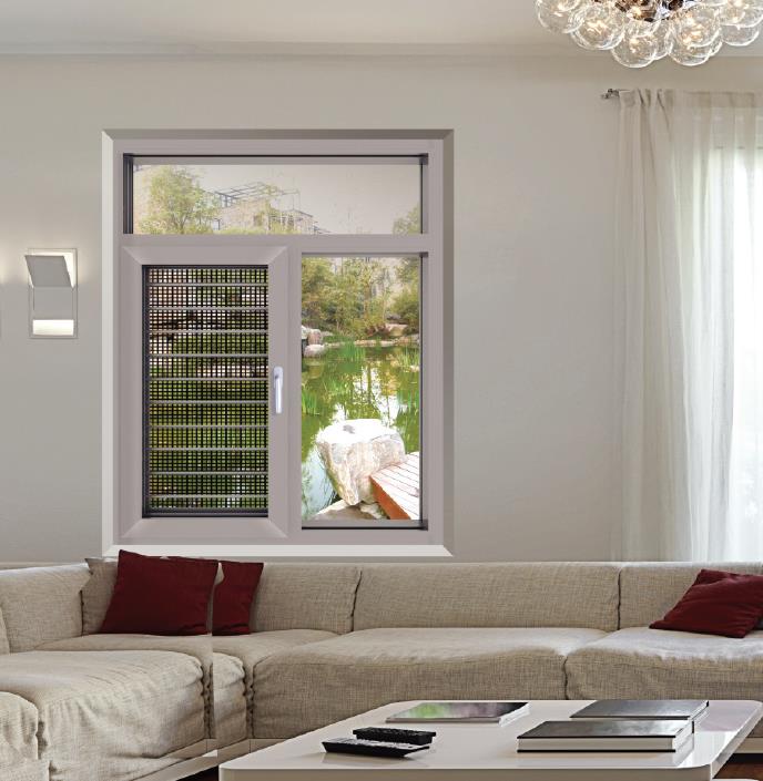 85B、100B、108B、120B、130B、150B系列隔熱窗紗一體平開窗系列